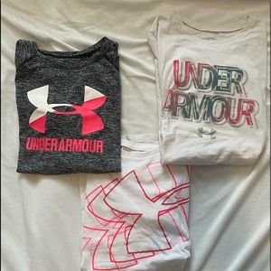 bundle of under armour shirts